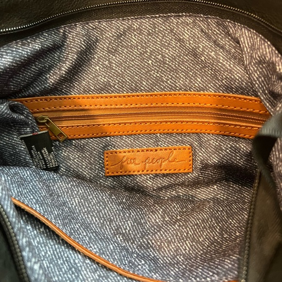 Free People Vegan Leather Messenger Bag - Picture 3 of 3